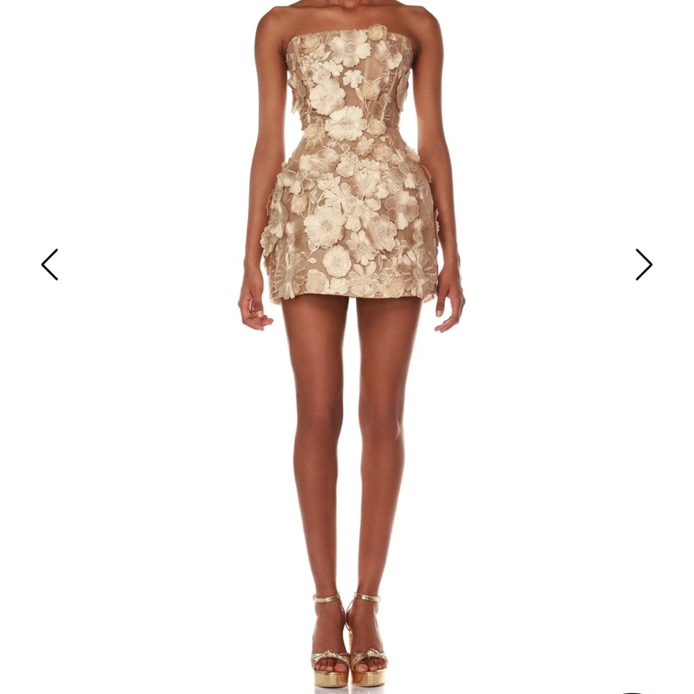 Bronx and Banco Gold dress Size M
